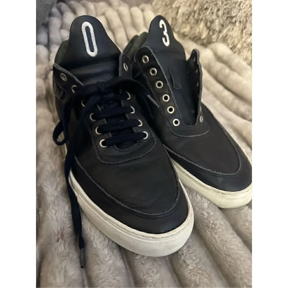Filling Pieces Low Top Navy 03 Liberty Lace Up sneaker trainer shoe